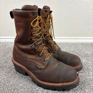 Red Wing 4420 Loggermax Boots 10 D Lineman logger work boot